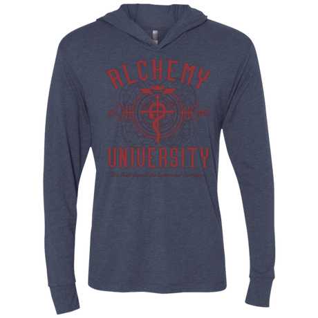 T-Shirts Vintage Navy / X-Small Alchemy University Triblend Long Sleeve Hoodie Tee