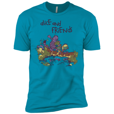 T-Shirts Turquoise / X-Small Alice and Friends Men's Premium T-Shirt