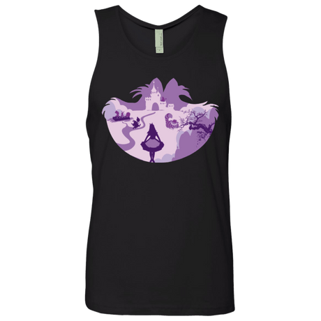 T-Shirts Black / Small Alice Portrait Pop Men's Premium Tank Top