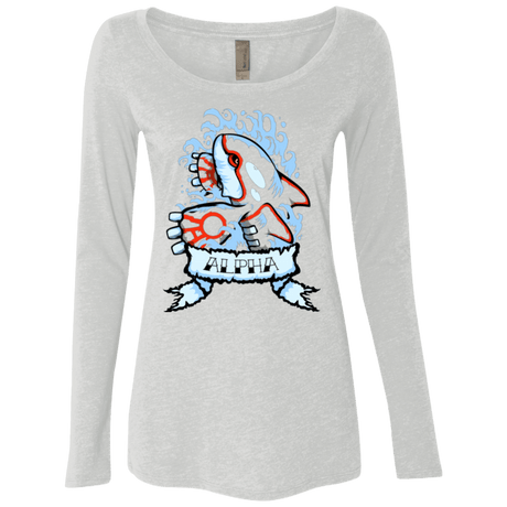 T-Shirts Heather White / Small Alpha Women's Triblend Long Sleeve Shirt