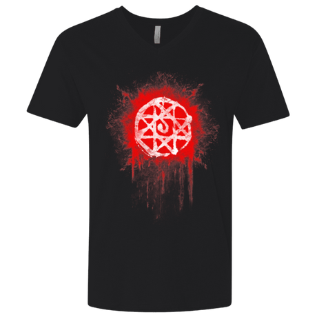 T-Shirts Black / X-Small Alphonse Elric Blood Seal Men's Premium V-Neck