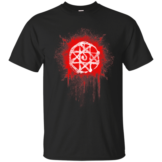 T-Shirts Black / Small Alphonse Elric Blood Seal T-Shirt