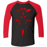 T-Shirts Vintage Black/Vintage Red / X-Small Alphonse Men's Triblend 3/4 Sleeve