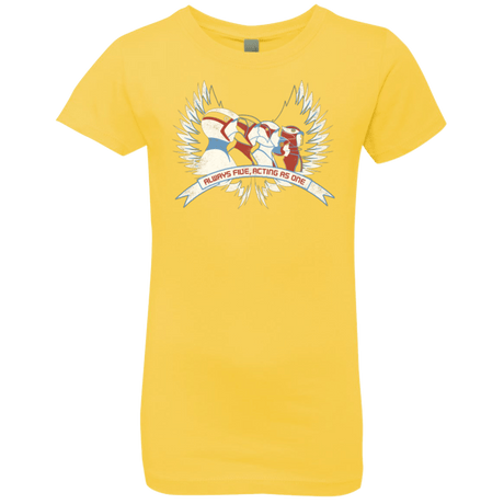 T-Shirts Vibrant Yellow / YXS Always Five Acting As One Girls Premium T-Shirt