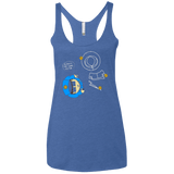 T-Shirts Vintage Royal / X-Small ALWAYS THE SAME VICTIM Women's Triblend Racerback Tank