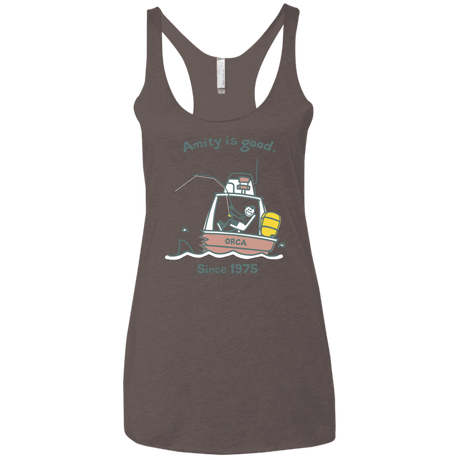 T-Shirts Macchiato / X-Small Amity Is Good Women's Triblend Racerback Tank