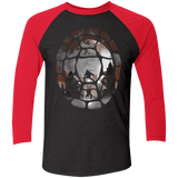 T-Shirts Vintage Black/Vintage Red / X-Small Amphibian Heroes Men's Triblend 3/4 Sleeve