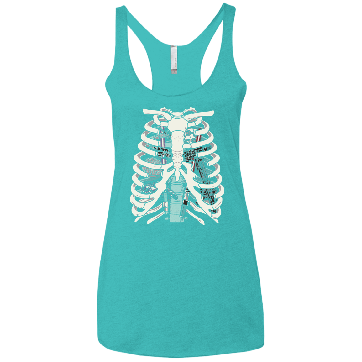 T-Shirts Tahiti Blue / X-Small Anatomy of a Galaxy Far Away Women's Triblend Racerback Tank