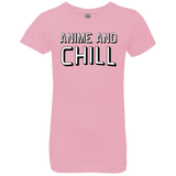 T-Shirts Light Pink / YXS Anime and chill Girls Premium T-Shirt