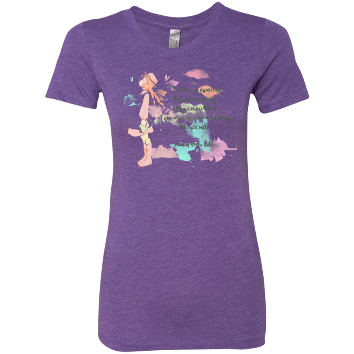 T-Shirts Purple Rush / Small Anne of Green Gables Women's Triblend T-Shirt