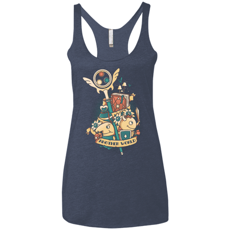 T-Shirts Vintage Navy / X-Small Another world Women's Triblend Racerback Tank