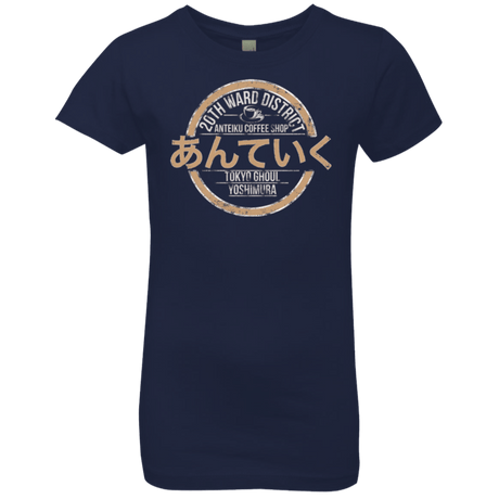 T-Shirts Midnight Navy / YXS Anteiku coffee shop Girls Premium T-Shirt
