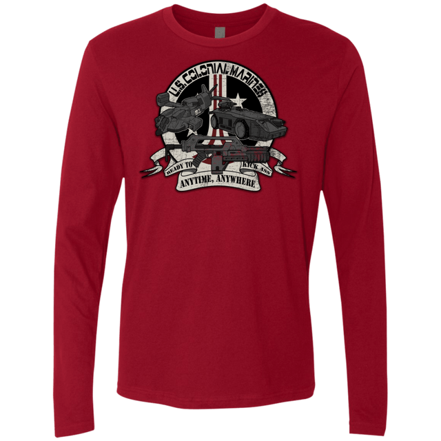 T-Shirts Cardinal / Small Anytime Anywhere Men's Premium Long Sleeve