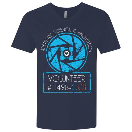 T-Shirts Midnight Navy / X-Small Aperture Volunteer Men's Premium V-Neck
