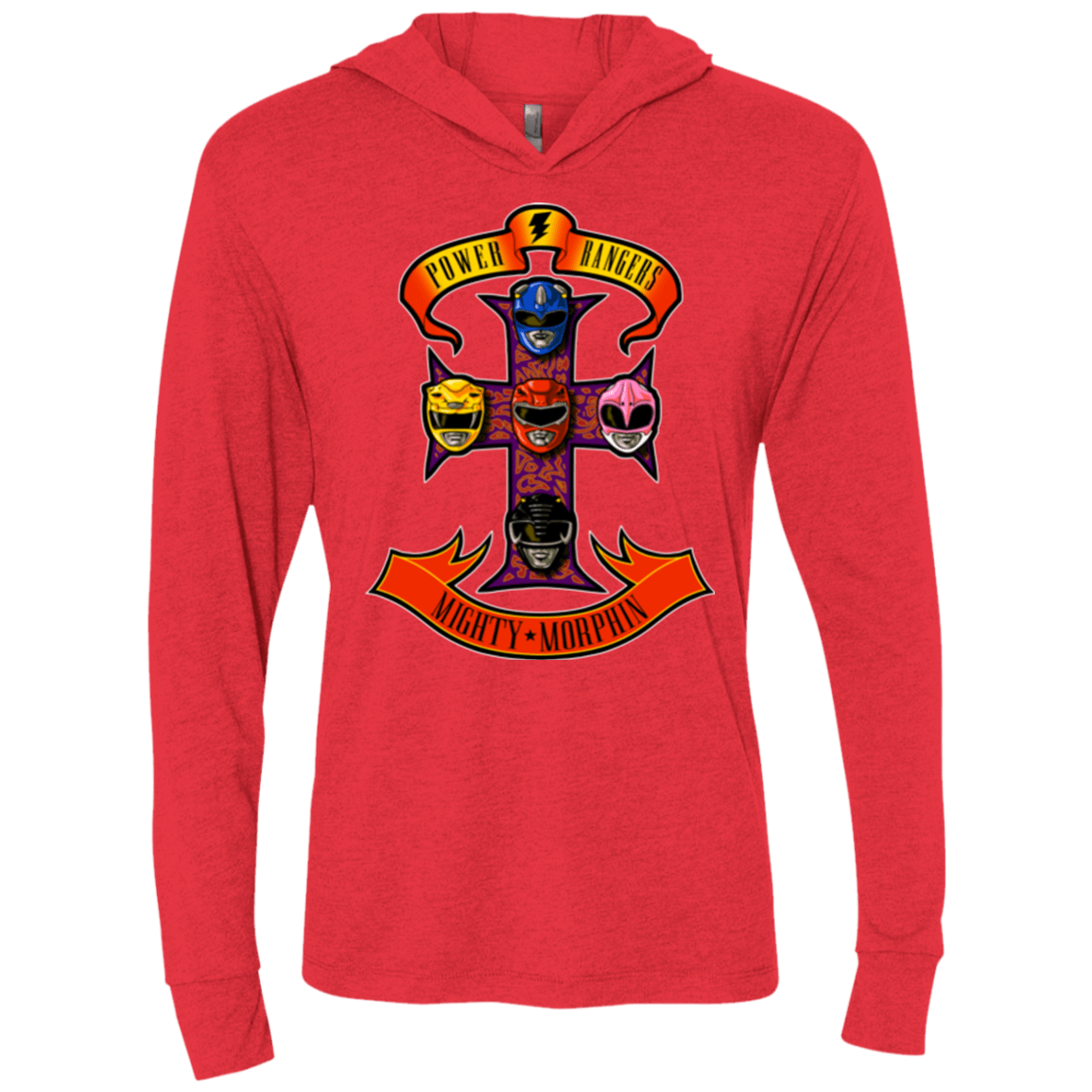 T-Shirts Vintage Red / X-Small Appetite for Morphin Triblend Long Sleeve Hoodie Tee