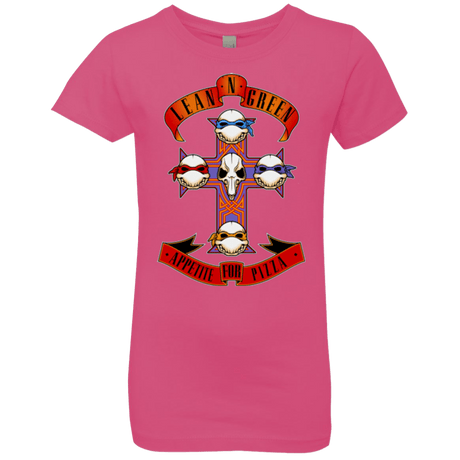 T-Shirts Hot Pink / YXS APPETITE FOR PIZZA Girls Premium T-Shirt