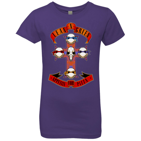 T-Shirts Purple Rush / YXS APPETITE FOR PIZZA Girls Premium T-Shirt