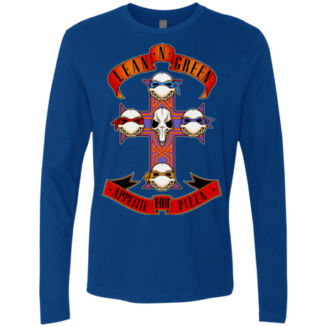 T-Shirts Royal / Small APPETITE FOR PIZZA Men's Premium Long Sleeve