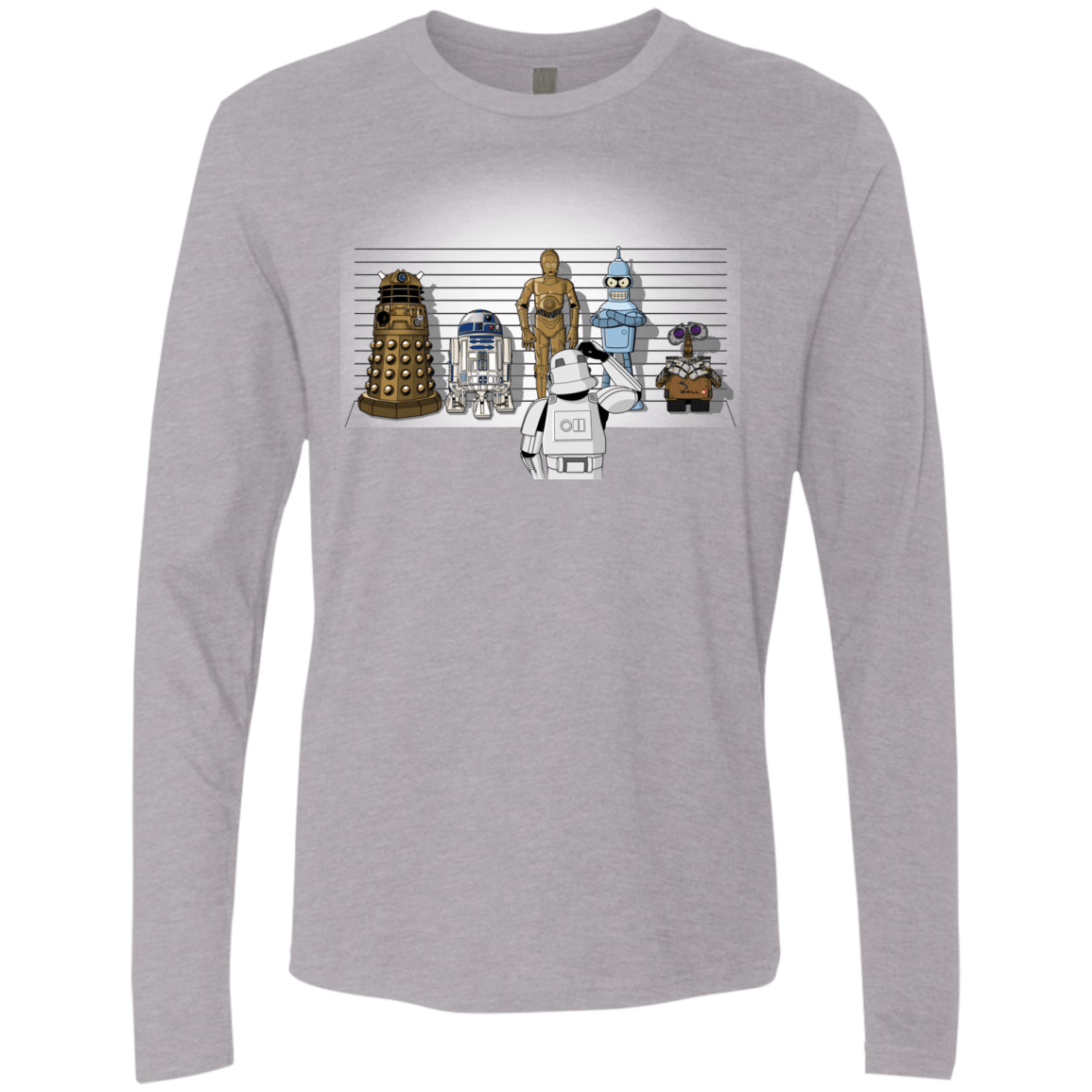T-Shirts Heather Grey / Small Are These Droids Men's Premium Long Sleeve