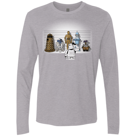 T-Shirts Heather Grey / Small Are These Droids Men's Premium Long Sleeve