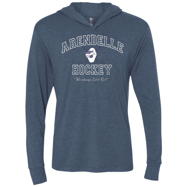 T-Shirts Indigo / X-Small Arendelle University Triblend Long Sleeve Hoodie Tee