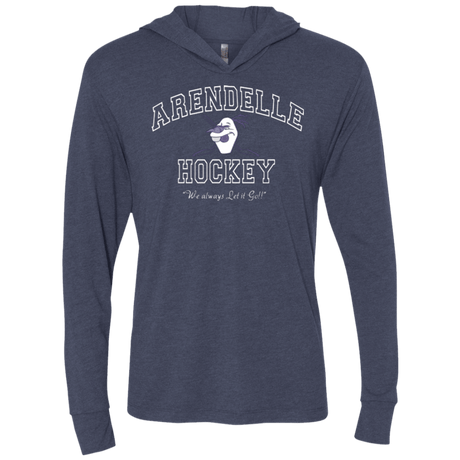 T-Shirts Vintage Navy / X-Small Arendelle University Triblend Long Sleeve Hoodie Tee