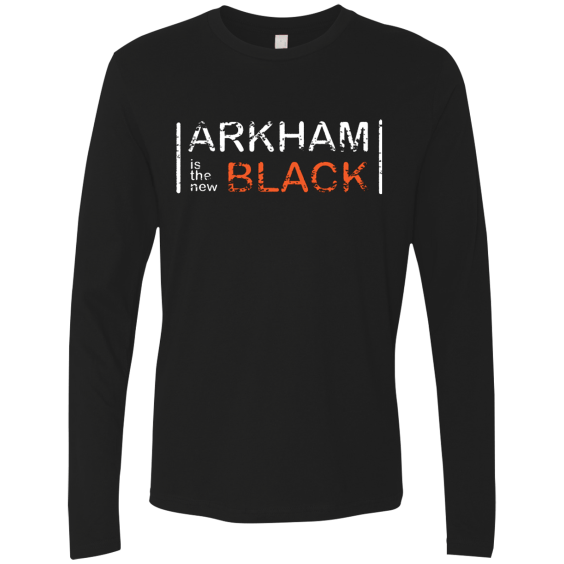 T-Shirts Black / Small Arkham Black Men's Premium Long Sleeve