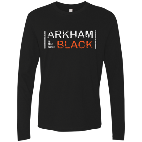 T-Shirts Black / Small Arkham Black Men's Premium Long Sleeve