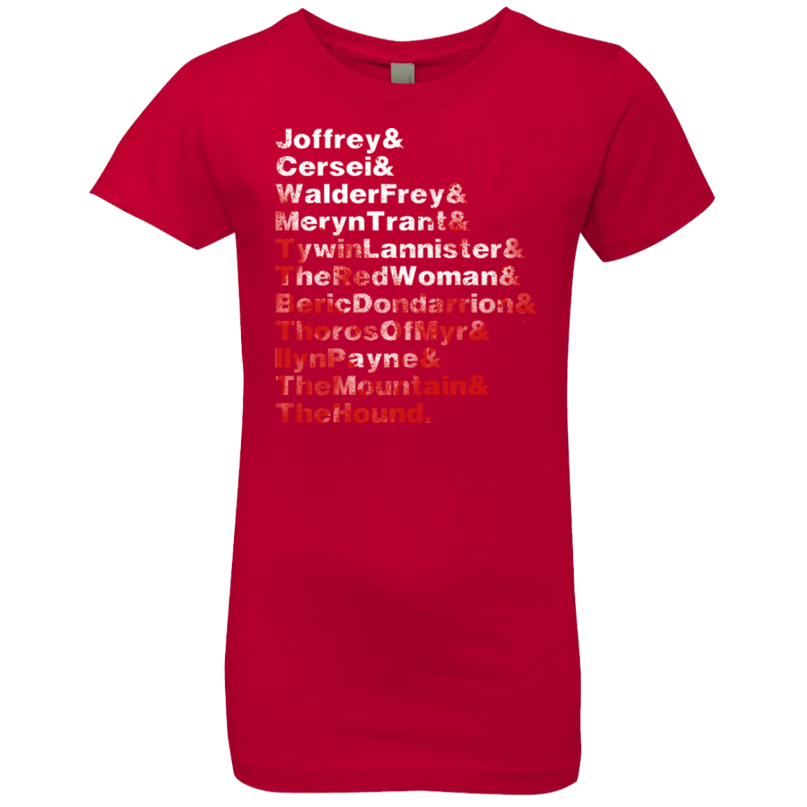 T-Shirts Red / YXS Aryas Kill List Girls Premium T-Shirt