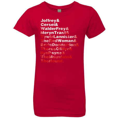 T-Shirts Red / YXS Aryas Kill List Girls Premium T-Shirt