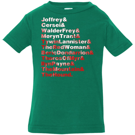 T-Shirts Kelly / 6 Months Aryas Kill List Infant Premium T-Shirt