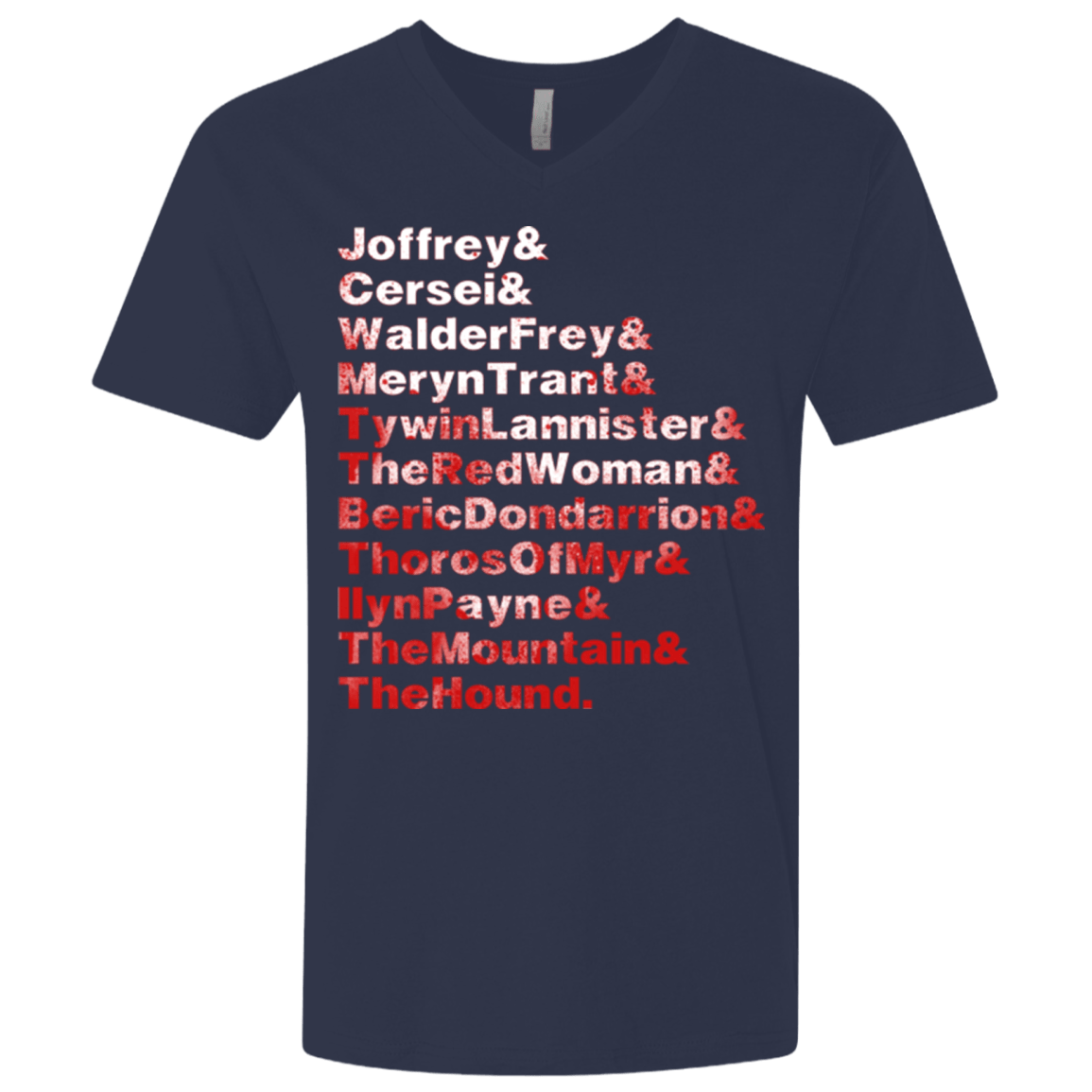 T-Shirts Midnight Navy / X-Small Aryas Kill List Men's Premium V-Neck