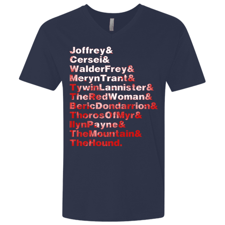 T-Shirts Midnight Navy / X-Small Aryas Kill List Men's Premium V-Neck