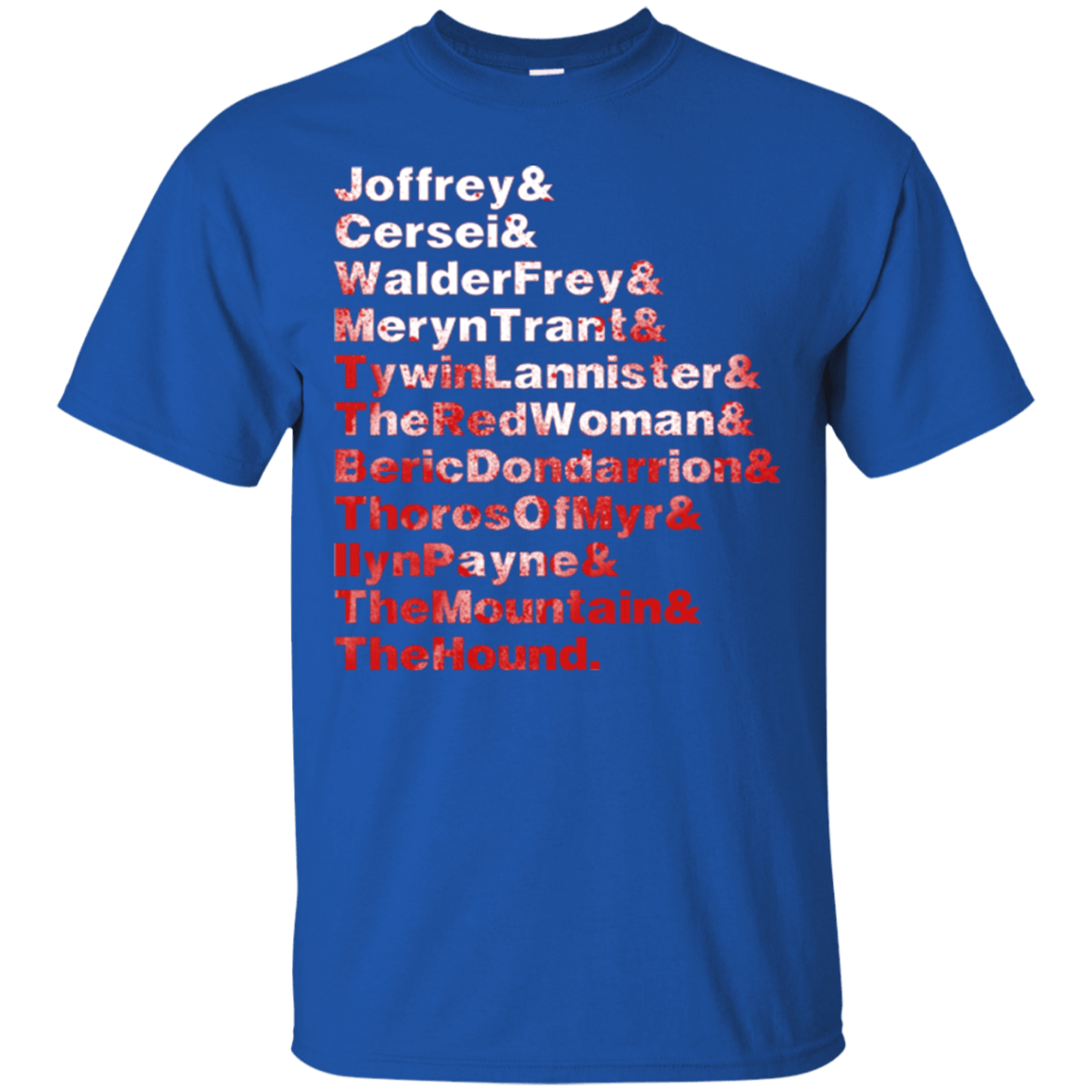 T-Shirts Royal / Small Aryas Kill List T-Shirt