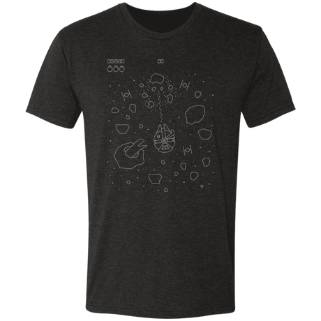 T-Shirts Vintage Black / S Asteroid Fields Men's Triblend T-Shirt