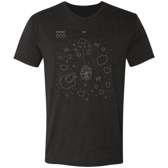 T-Shirts Vintage Black / S Asteroid Fields Men's Triblend T-Shirt