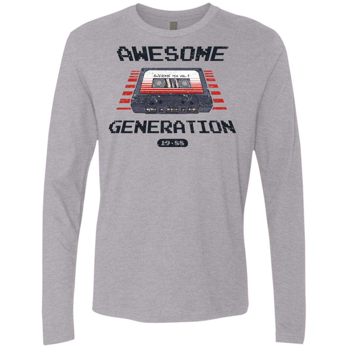 T-Shirts Heather Grey / Small Awesome Generation Men's Premium Long Sleeve