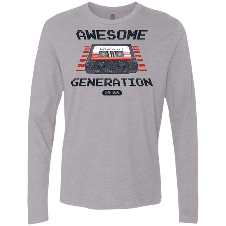 T-Shirts Heather Grey / Small Awesome Generation Men's Premium Long Sleeve