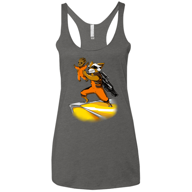 T-Shirts Premium Heather / X-Small Baby Groot Women's Triblend Racerback Tank