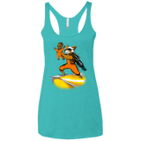 T-Shirts Tahiti Blue / X-Small Baby Groot Women's Triblend Racerback Tank