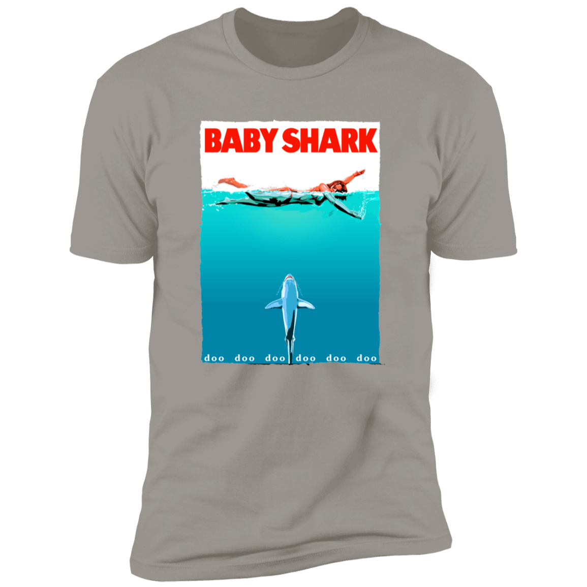 T-Shirts Light Grey / S Baby Shark Men's Premium T-Shirt