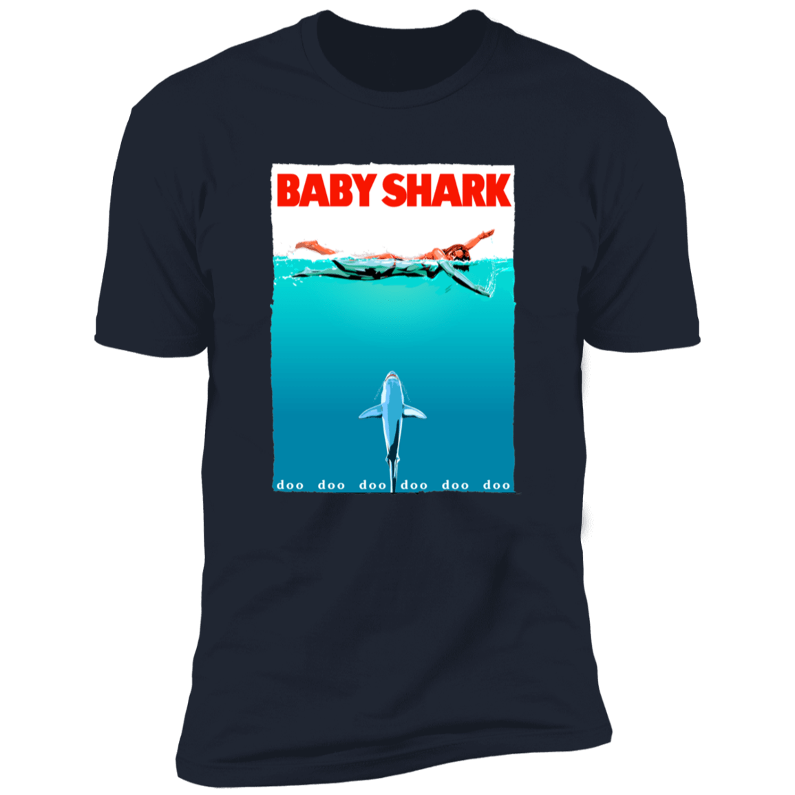 T-Shirts Midnight Navy / S Baby Shark Men's Premium T-Shirt