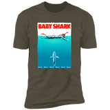 T-Shirts Military Green / S Baby Shark Men's Premium T-Shirt