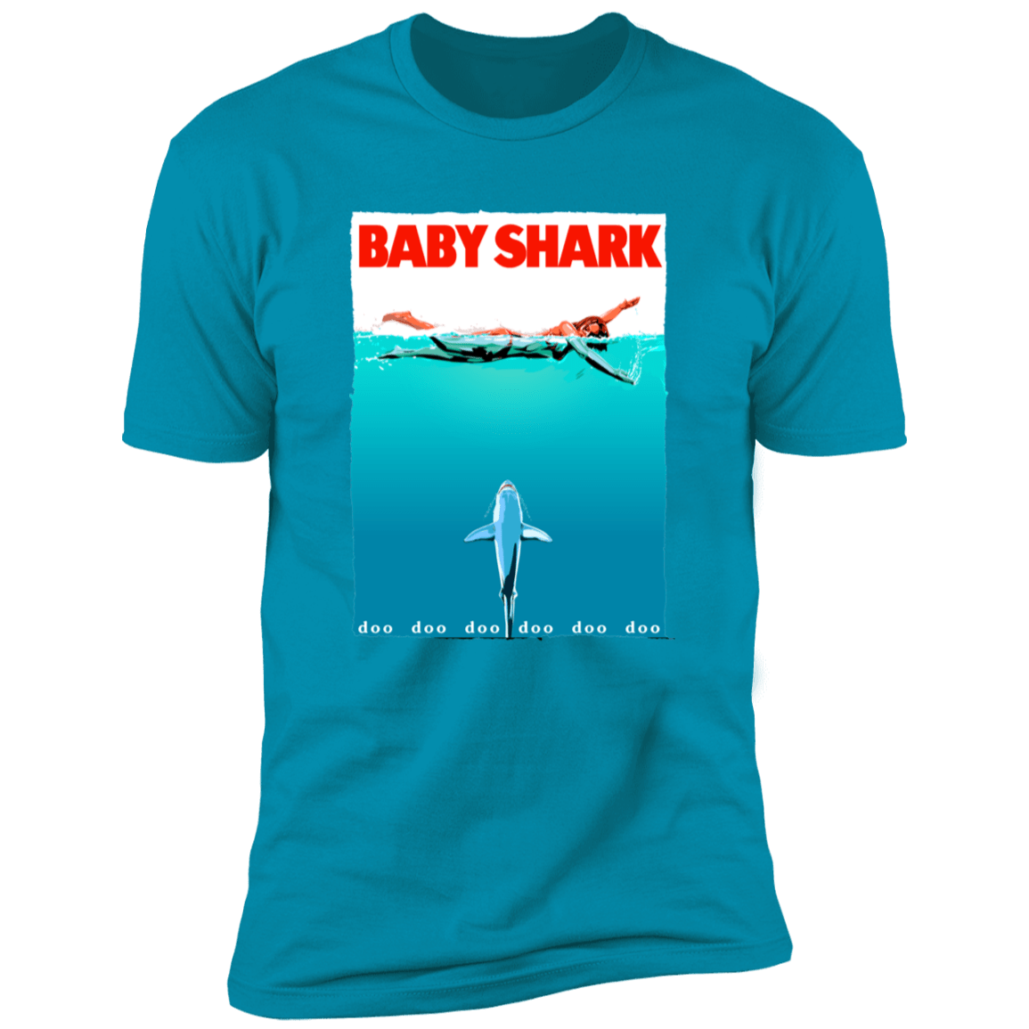 T-Shirts Turquoise / S Baby Shark Men's Premium T-Shirt