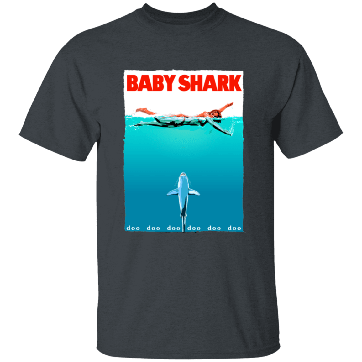 T-Shirts Dark Heather / YXS Baby Shark Youth T-Shirt