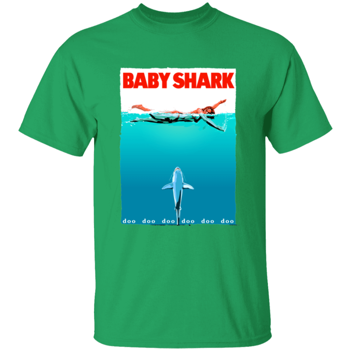 T-Shirts Irish Green / YXS Baby Shark Youth T-Shirt