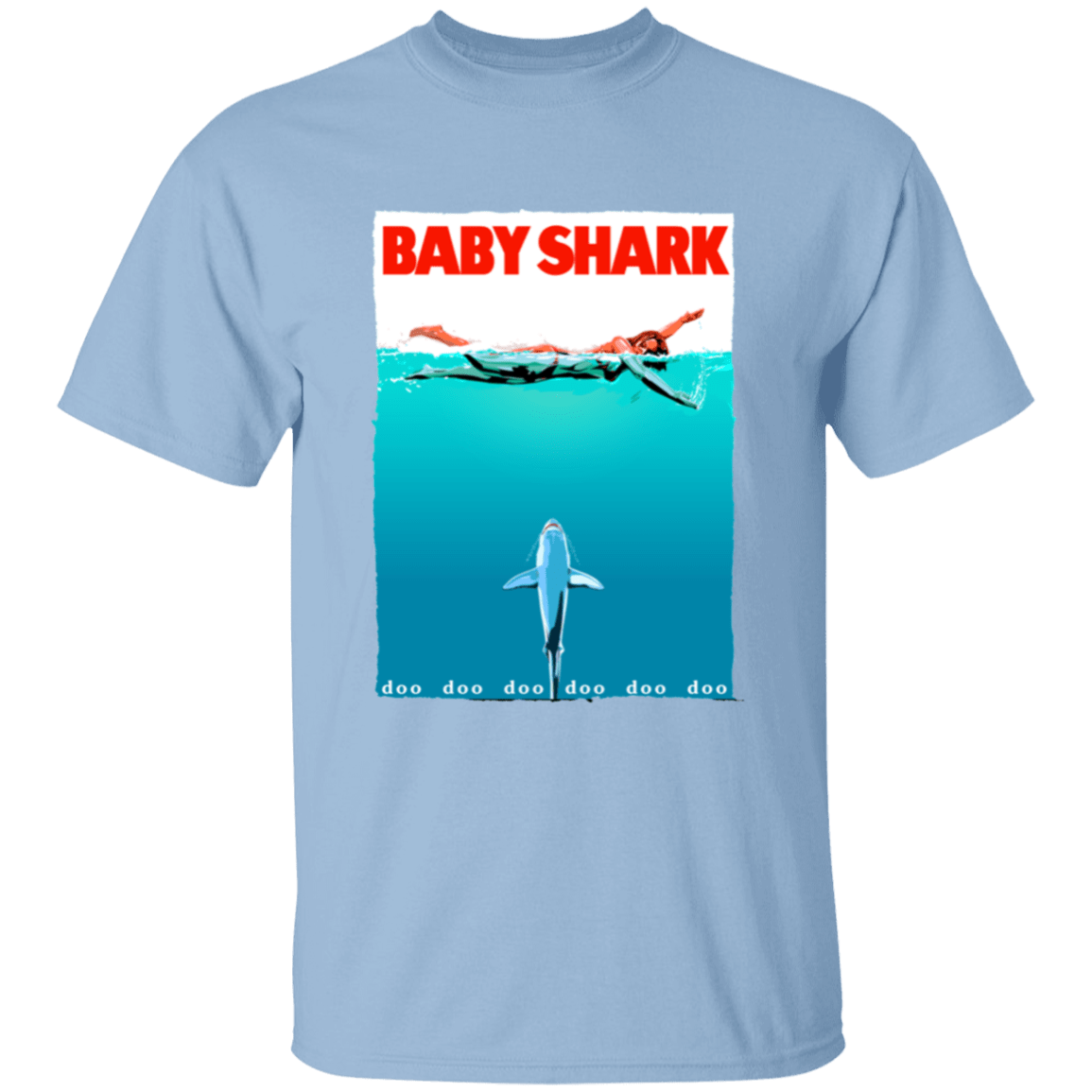 T-Shirts Light Blue / YXS Baby Shark Youth T-Shirt