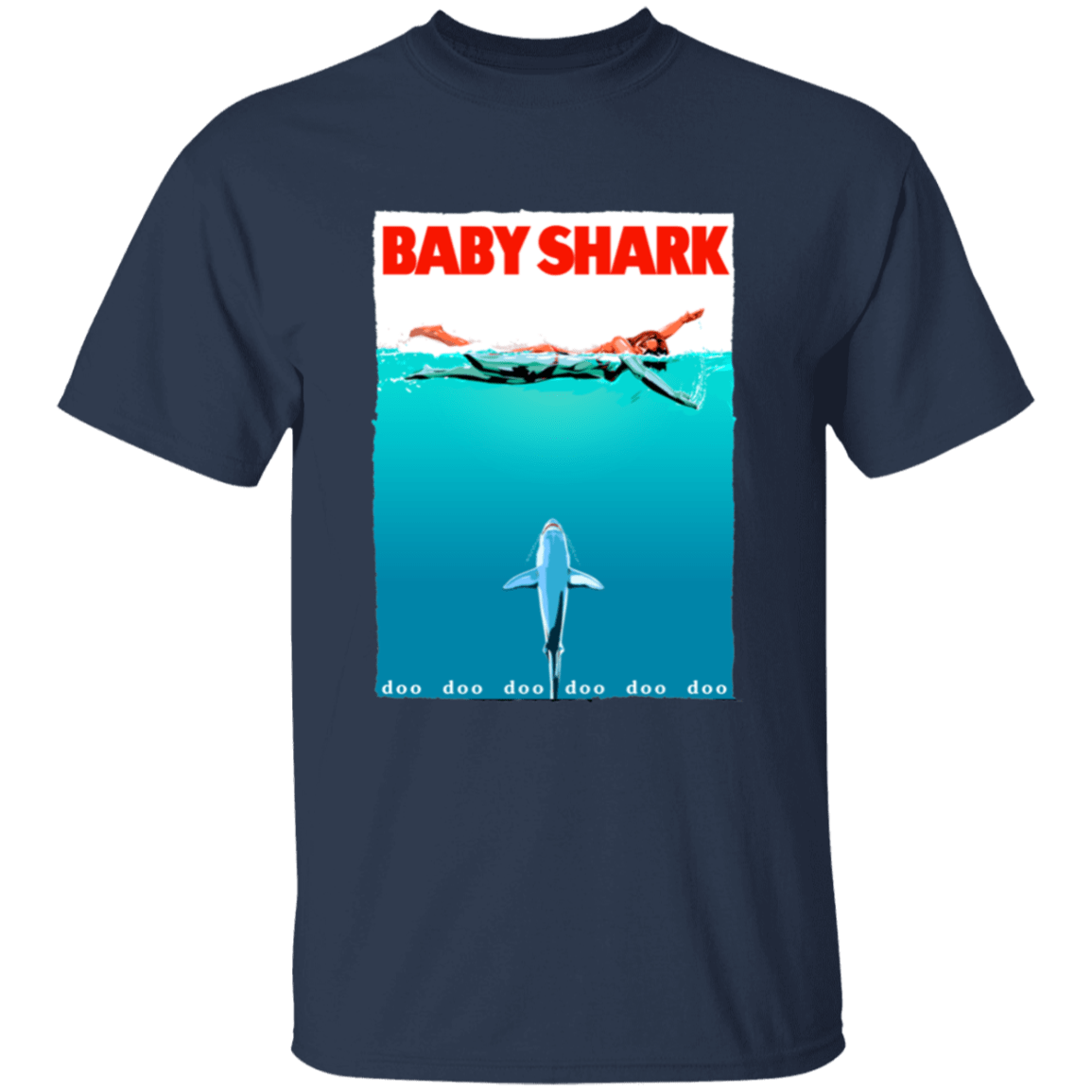 T-Shirts Navy / YXS Baby Shark Youth T-Shirt