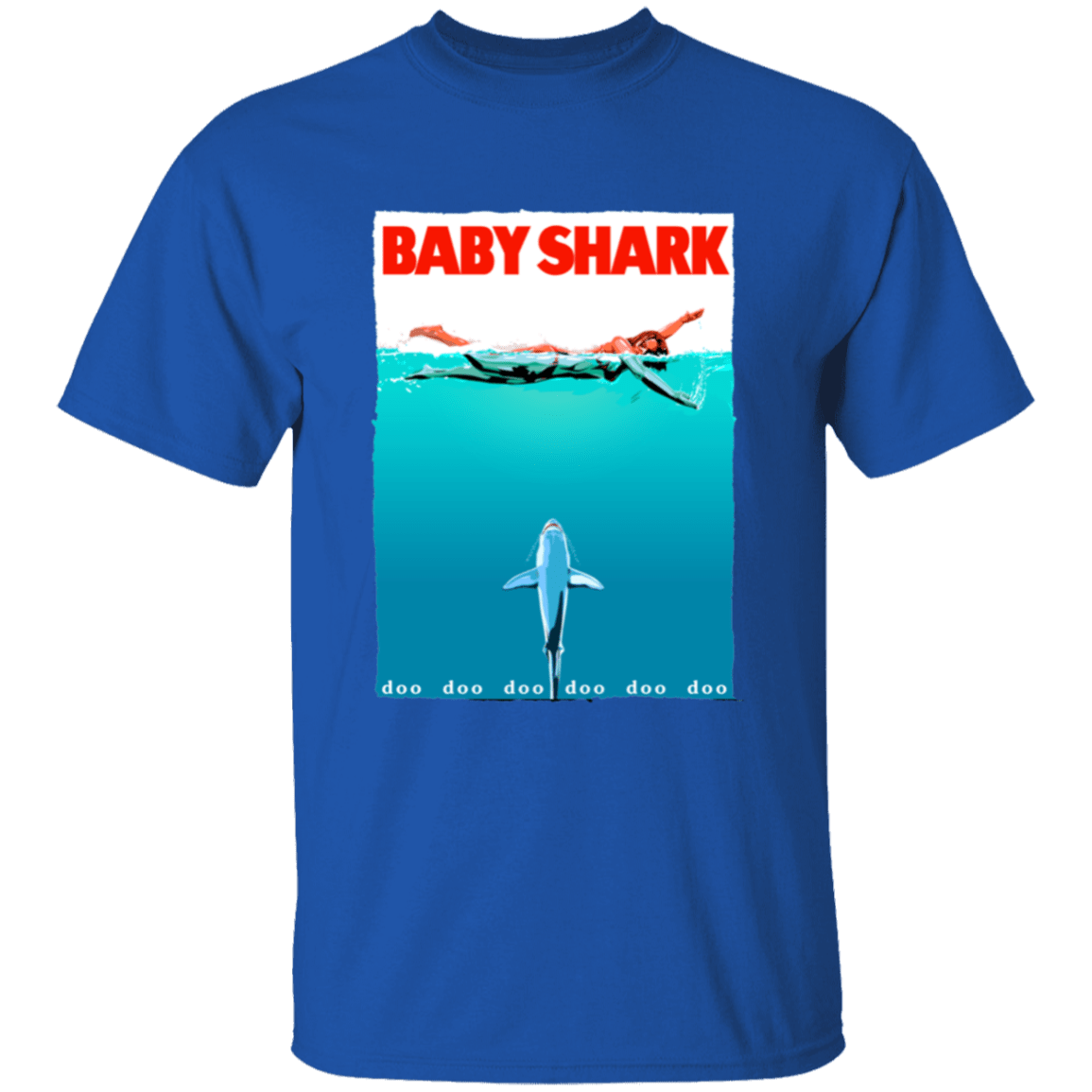 T-Shirts Royal / YXS Baby Shark Youth T-Shirt