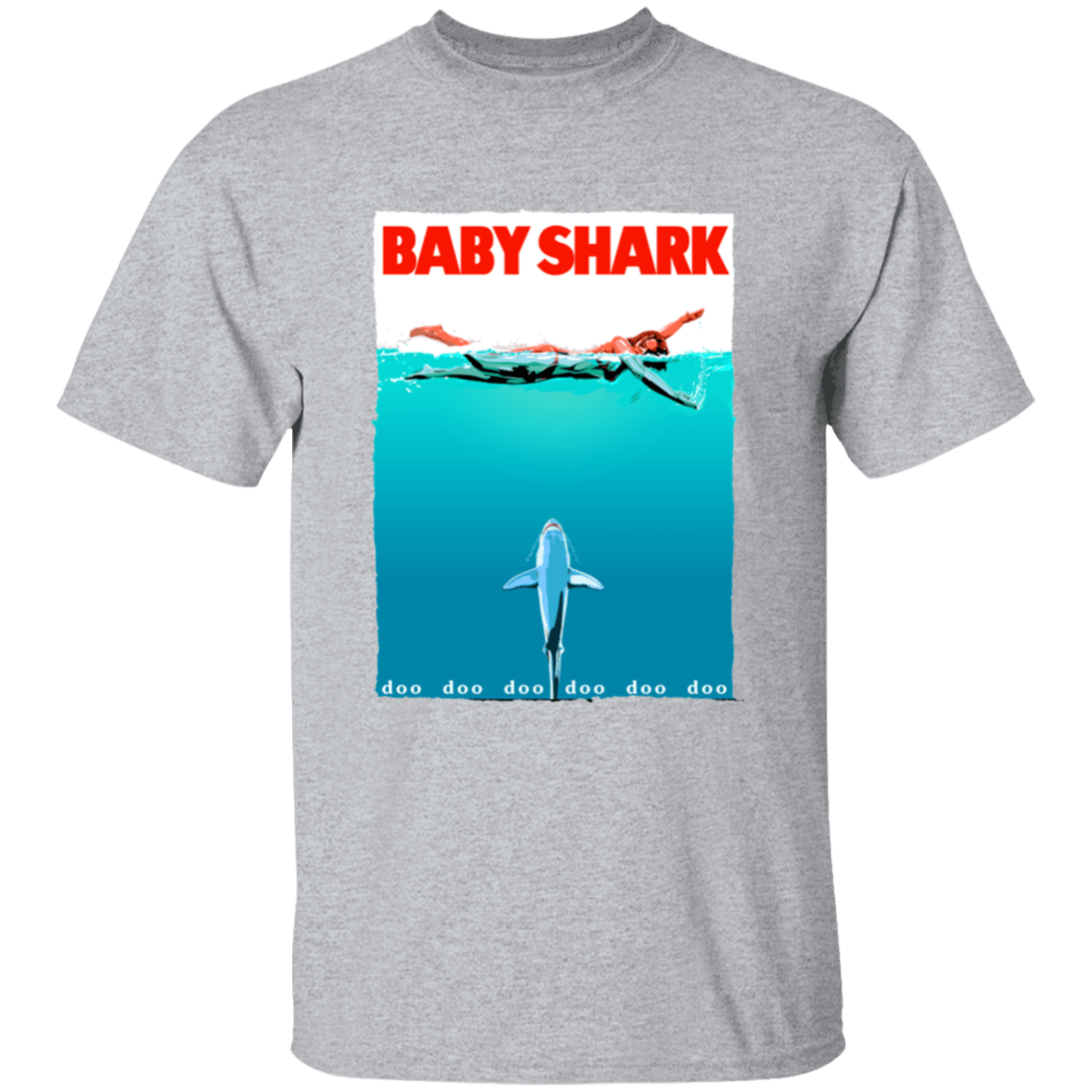 T-Shirts Sport Grey / YXS Baby Shark Youth T-Shirt